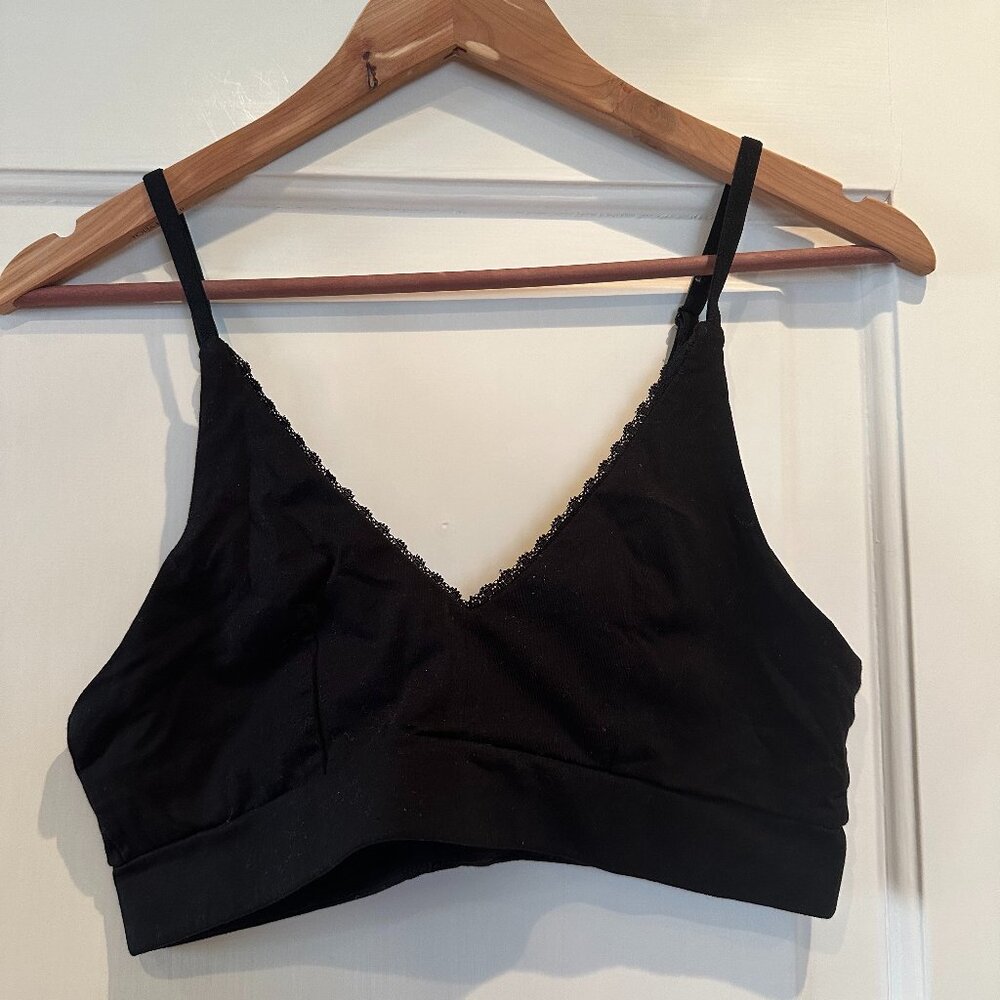 Pact black bralette